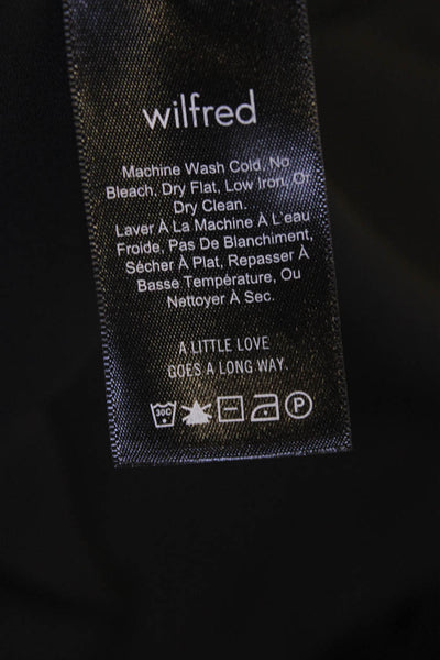 Wilfred Womens Black V-Neck Sleeveless Mini Slip Dress Size XS