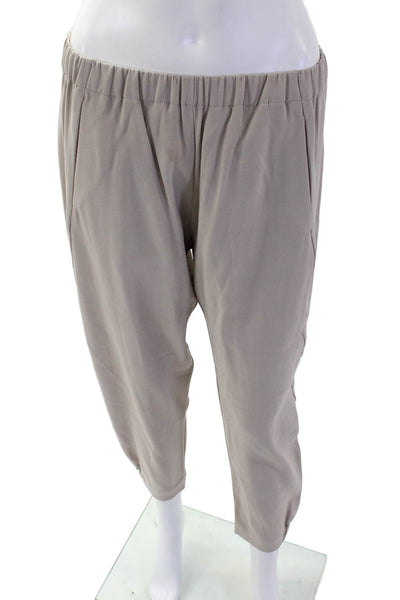 Babaton Women Beige Cropped Harem Pants Size S