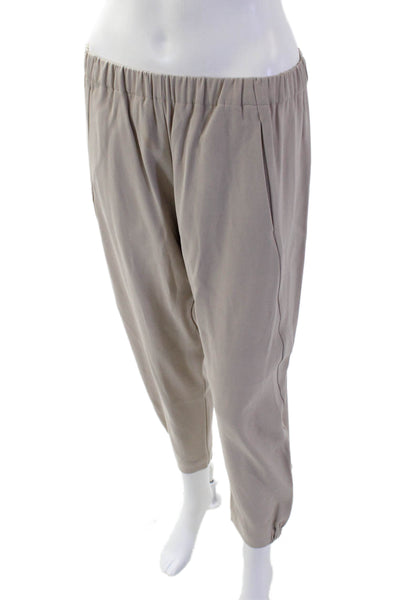 Babaton Women Beige Cropped Harem Pants Size S