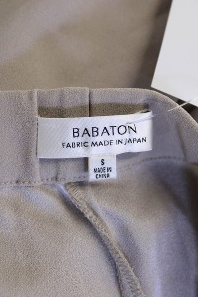 Babaton Women Beige Cropped Harem Pants Size S