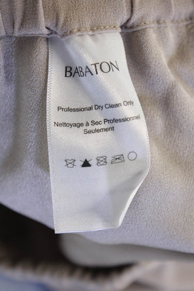 Babaton Women Beige Cropped Harem Pants Size S