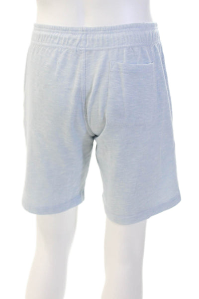 ONIA Mens Sweat Shorts Light Blue Drawstring Polyester Beach Size M