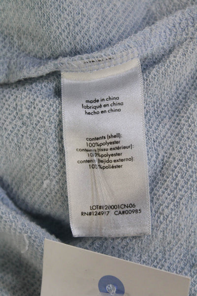 ONIA Mens Sweat Shorts Light Blue Drawstring Polyester Beach Size M