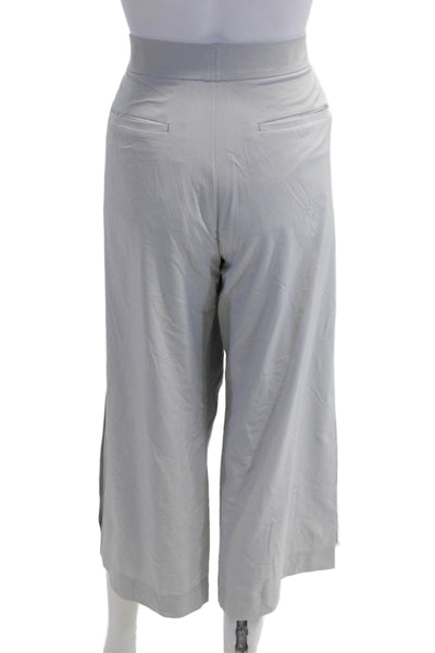 Athleta Women Gray Cropped Pants Button Closure Size 12