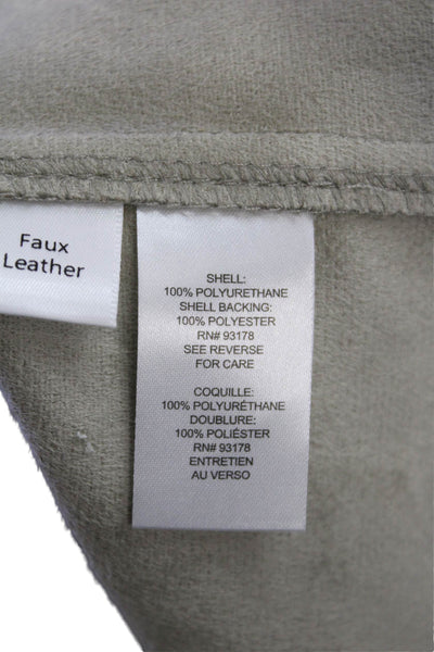 T Tahari, Womens Gray Zip Sleeveless Vest Size M