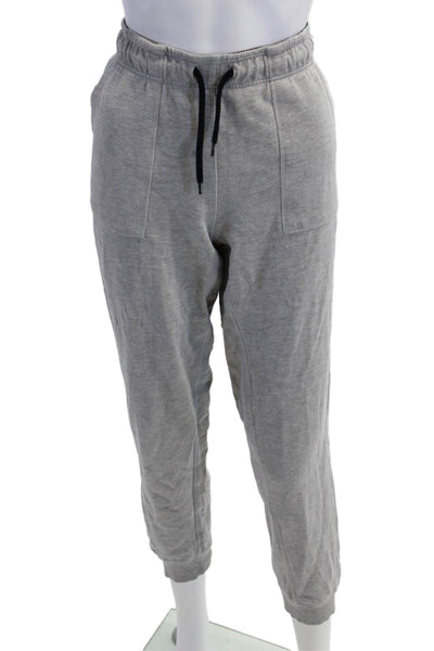 Ivy Park Women's Drawstring Waist Tapered Leg Jogger Pants Gray Size M