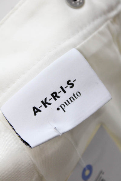 Akris Punto Womens White Straight Pencil Skirt Size M