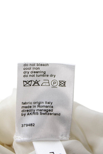 Akris Punto Womens White Straight Pencil Skirt Size M