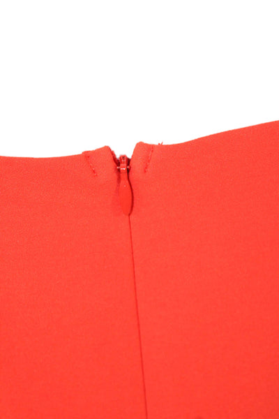 Adelyn Rae Women Sheath Mini Dress Red Sleeveless Square Neck Size M