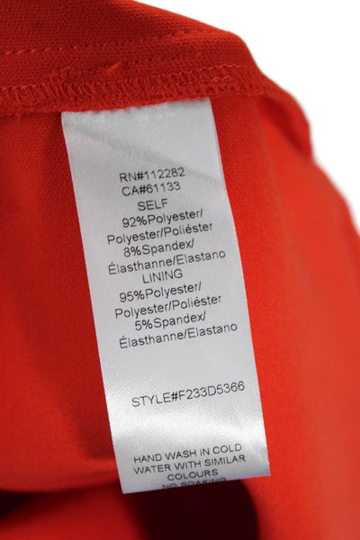 Adelyn Rae Women Sheath Mini Dress Red Sleeveless Square Neck Size M