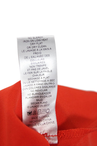 Adelyn Rae Women Sheath Mini Dress Red Sleeveless Square Neck Size M