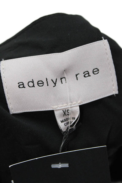 Adelyn Rae Women Sleeveless V-Neck Black Cutout Jumpsuit Size XS