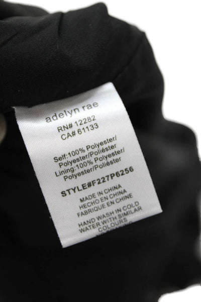 Adelyn Rae Women Sleeveless V-Neck Black Cutout Jumpsuit Size XS