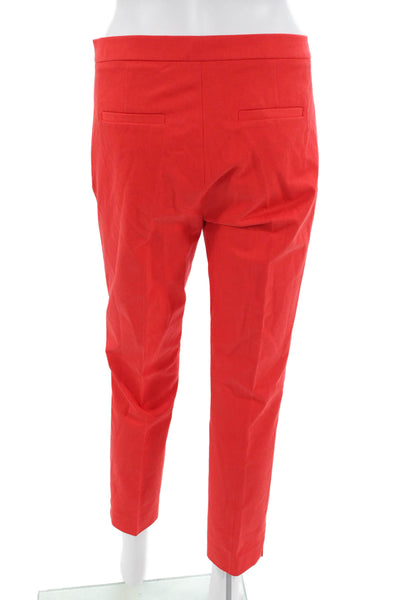 J Crew Women Ankle Cropped Dress Pants Red Size 2