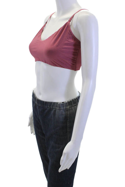 Commando Womens Red Solid Modal Spandex Round Neck Tank Top Size L
