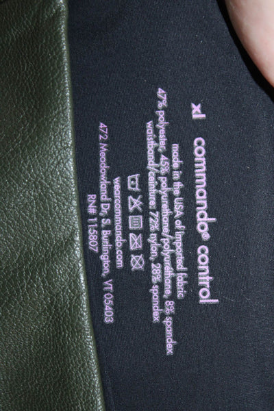 Commando Women Green Biker Ankle Jegging Size XL