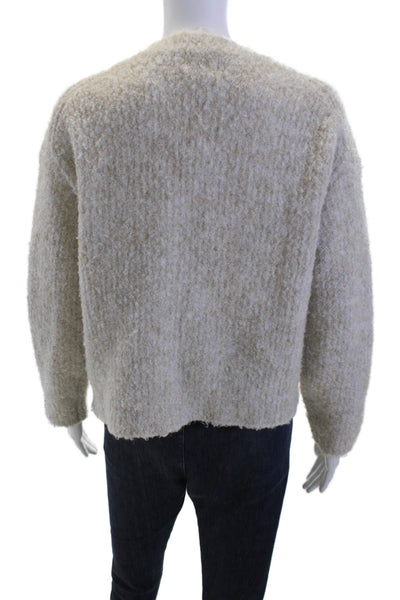 Molly Bracken Women Beige V-Neck Cardigan Button Long Sleeve Size S