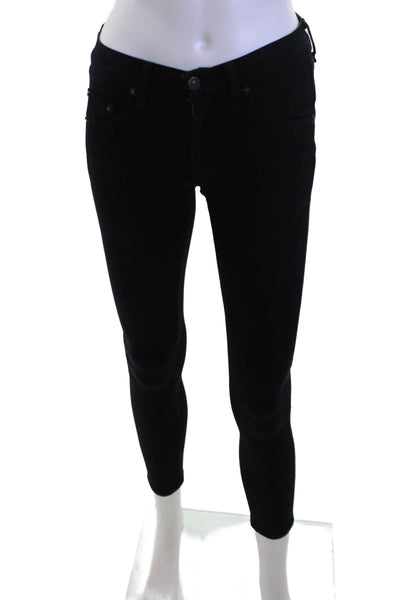 Rag & Bone Jean Women Black Ankle Skinny Jeans Low Rise Size 24