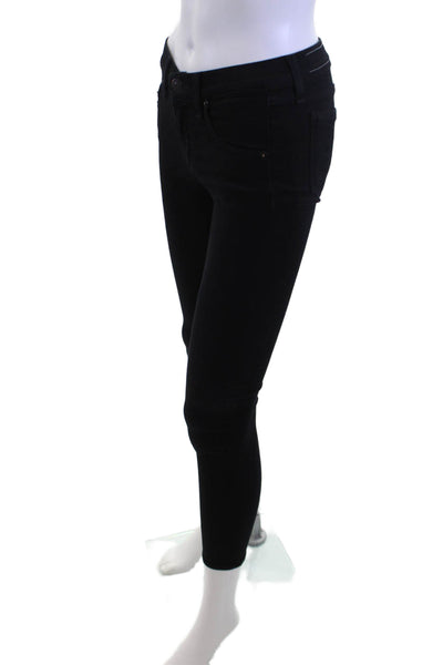 Rag & Bone Jean Women Black Ankle Skinny Jeans Low Rise Size 24