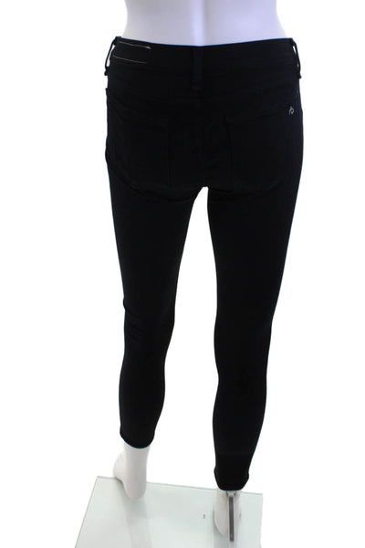 Rag & Bone Jean Women Black Ankle Skinny Jeans Low Rise Size 24