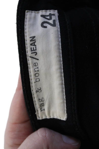 Rag & Bone Jean Women Black Ankle Skinny Jeans Low Rise Size 24