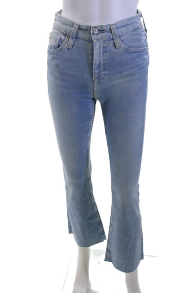 AG Adriano Goldschmied Women Bootcut Flared Light Blue High Rise Jeans Size 24