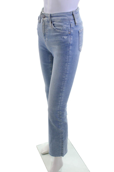 AG Adriano Goldschmied Women Bootcut Flared Light Blue High Rise Jeans Size 24