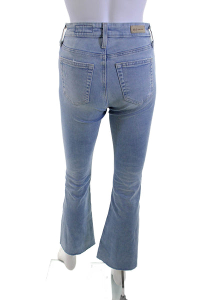 AG Adriano Goldschmied Women Bootcut Flared Light Blue High Rise Jeans Size 24