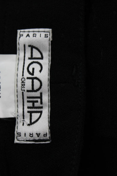 Agatha Paris Unisex Black Dress Pants Acetate Size 40