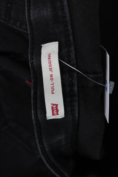 Levis Womens Ankle Skinny Jeggings Black Size 26