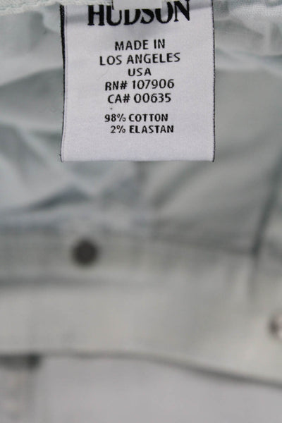 Hudson Mens Light Blue High Rise Straight Jeans Size 30
