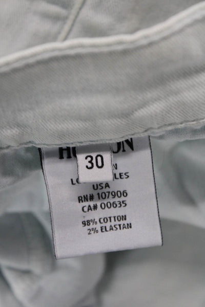 Hudson Mens Light Blue High Rise Straight Jeans Size 30