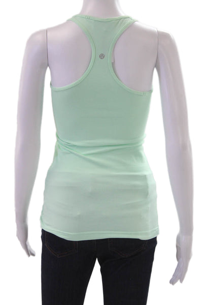 Lululemon Women Basic Camisole Green Nylon Sleeveless Size 6