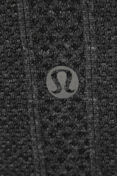 Lululemon Women Dark Gray Nylon Crew Neck Long Sleeve Top Size 6