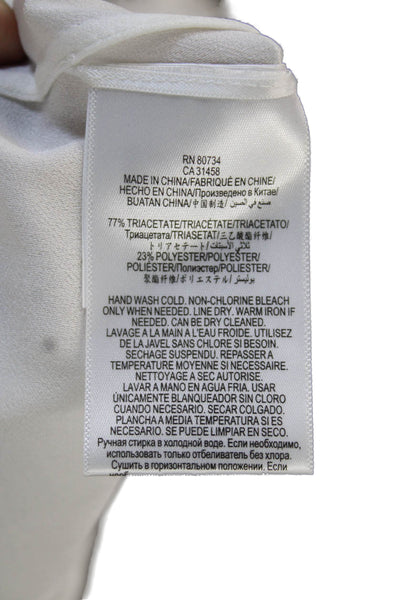 BCBG Max Azria Women White Sleeveless Basic Blouse Size XS