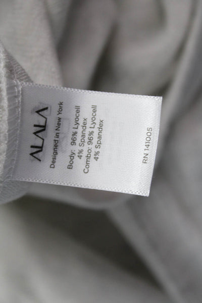ALALA Women Basic Button-Up Long Sleeve White Sweater Size S