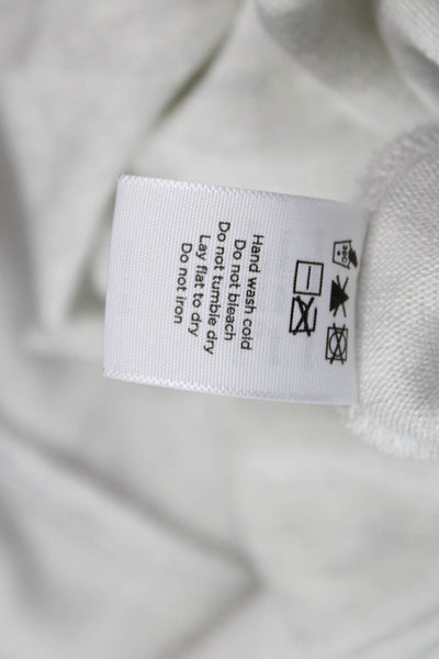 ALALA Women Basic Button-Up Long Sleeve White Sweater Size S