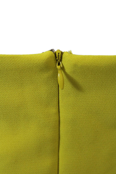 Adelyn Rae, Womens Mini Sundress Yellow Square Neck Sleeveless Size M