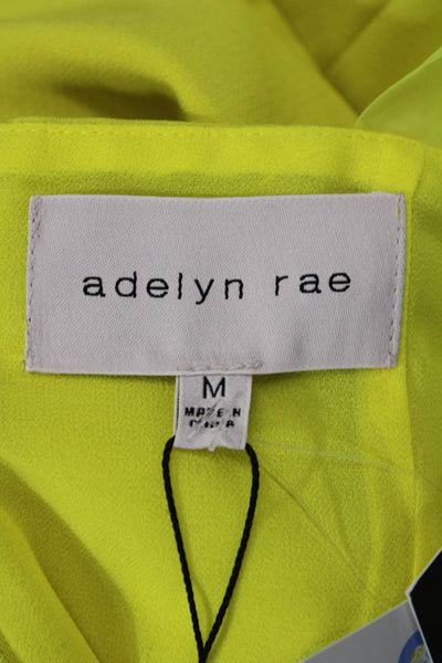 Adelyn Rae, Womens Mini Sundress Yellow Square Neck Sleeveless Size M