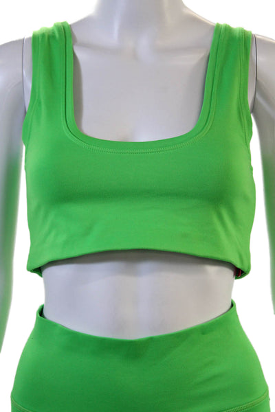 Terez Unisex Green Biker Shorts Size M