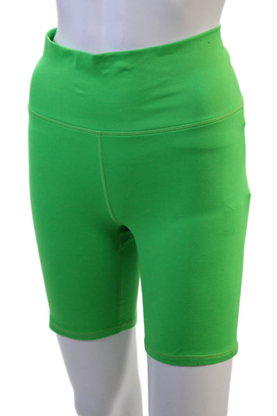 Terez Unisex Green Biker Shorts Size M