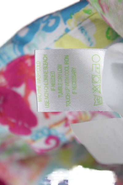 Lilly Pulitzer Womens A-Line Mini Skirt Multi-Color Cotton Size 4