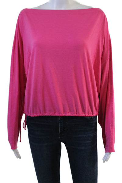 Athleta Womens Basic Pink Long Sleeve Top Size M