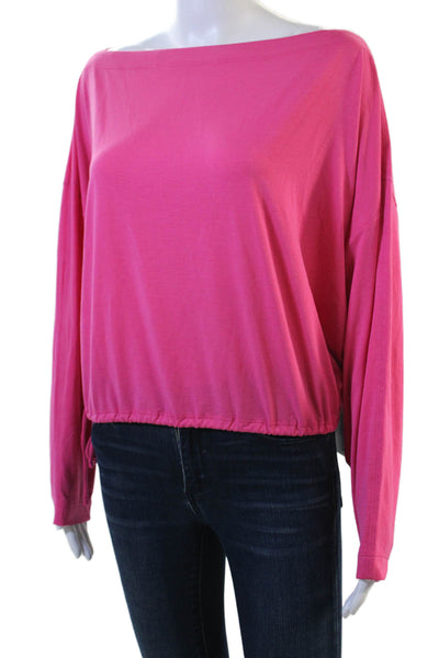 Athleta Womens Basic Pink Long Sleeve Top Size M