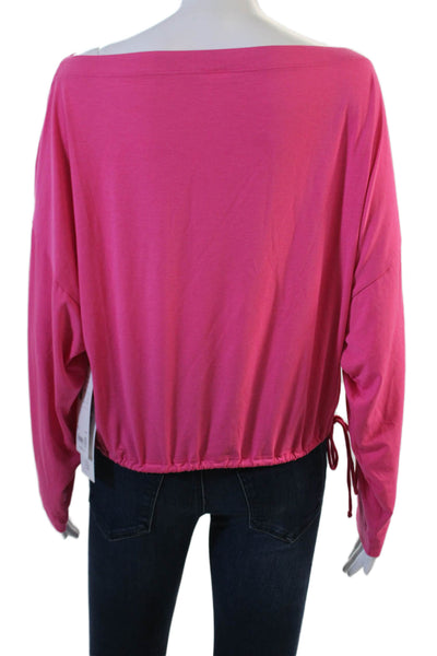 Athleta Womens Basic Pink Long Sleeve Top Size M