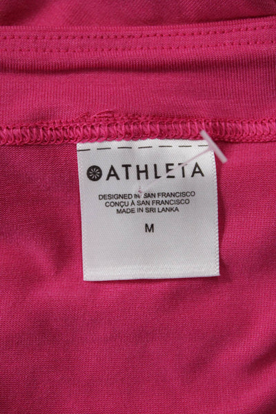 Athleta Womens Basic Pink Long Sleeve Top Size M