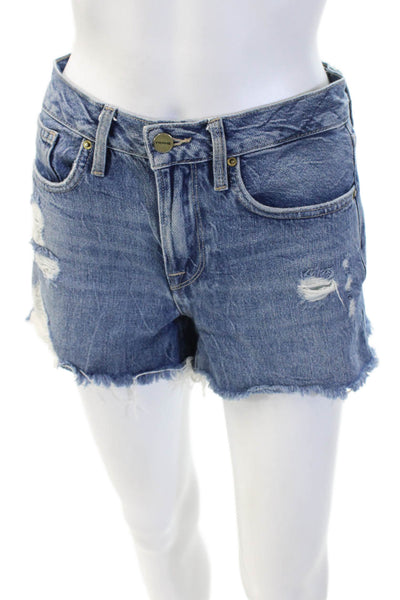 Frame Unisex Blue Beach Shorts Size 23