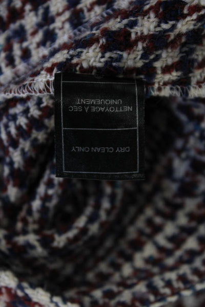 Jack by BB DAKOTA, Womens Blue Check Collared Button Jacket Size S