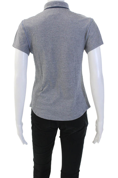Outdoor Voices Women Gray Collared Short Sleeve Polo Size S