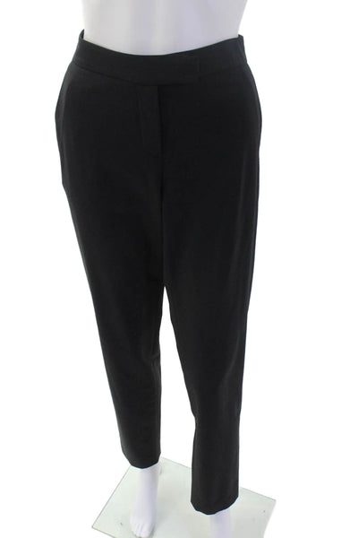 Theory Women Black Ankle Dress Pants 96% Wool, 4% Lycra Size 8